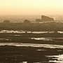 <p align=left>Banc de brouillard, on dirait une photo sepia des années 1930